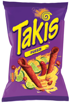 Takis Fuego Rolled Tortilla Chips package
