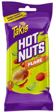 Takis Flare Hot Nuts Package